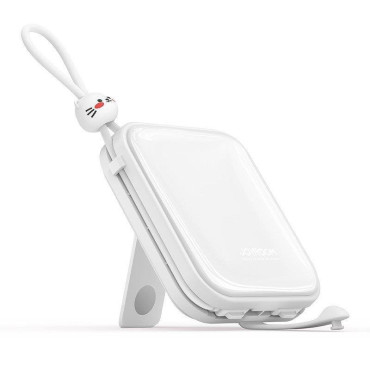 POWERBANK su USB C kabeliu ir "iPhone Lightning Cutie" serija 10000mAh 22.5W balta