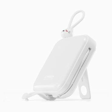 PowerBank med et USB-C-kabelkabel og iPhone Lightning Cutie Series 10000mAh 22.5w White