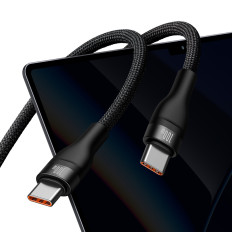 Kabel-Flash-Kabel-Flash-Serie 2in1 USB-C 2XUSB-C 100W 1.5m Schwarz
