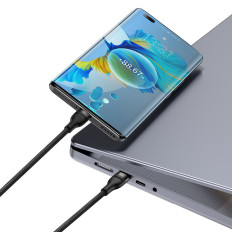 Kabel-Flash-Kabel-Flash-Serie 2in1 USB-C 2XUSB-C 100W 1.5m Schwarz