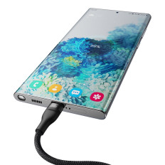 Kabel-Flash-Kabel-Flash-Serie 2in1 USB-C 2XUSB-C 100W 1.5m Schwarz