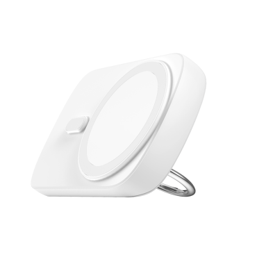 Powerbank con il caricatore di induzione dell'anello con il supporto fino a 6000 mAh 20w bianco