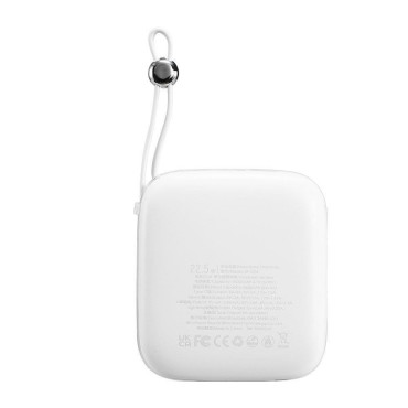Powerbank 10000mAh Jelly Series 22.5W IPhone Lightning Cable White