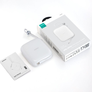 Powerbank 10000mAh Jelly Series 22.5W IPhone Lightning Cable White
