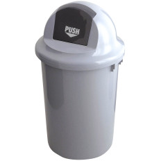 Poubelle de conteneur avec une pardon Flip Push Grey 60L