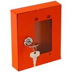 Casket desktop with fast-to-emergency evacuation wrench 15x12x3cm red