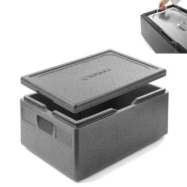 Θερμομόνωση θερμότητας θερμοσίφωνας για τη μεταφορά τροφίμων EEP GN1 / 1 40L - Hendi 707906