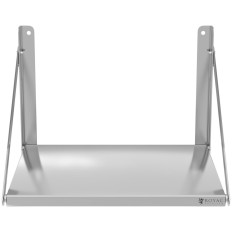 Wall-Sealed Catering Plank Opvouwbaar roestvrij staal tot 40 kg 60 x 45 cm