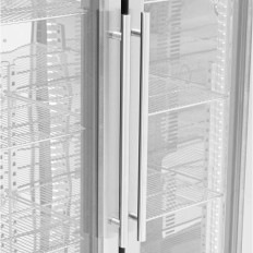 Kylskåpflaska för 2-dörrdrycker glaserade 458 L 295 W - Silver