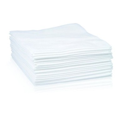 Pañuelos quirúrgicos desechables en ola blanca 70x40 cm, 20 unidades