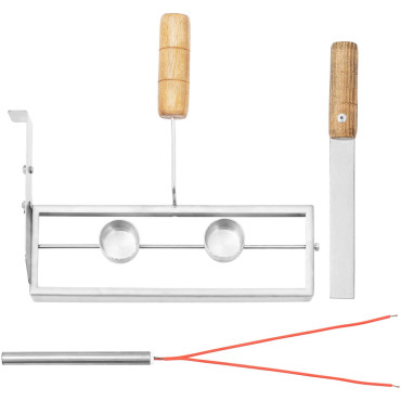 Máquina de Wafflower para cozer cones para sorvete 100-120 bolachas / hora. 74 x 124 mm