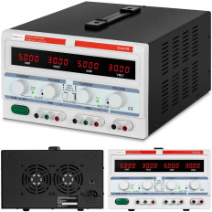 Alimentation de laboratoire de service 3 canaux 0-30 V 0-5 A DC