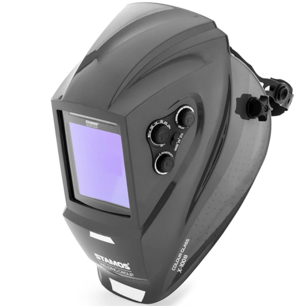 Mask automatisk svejsemaske med farverige farveglas x-100b