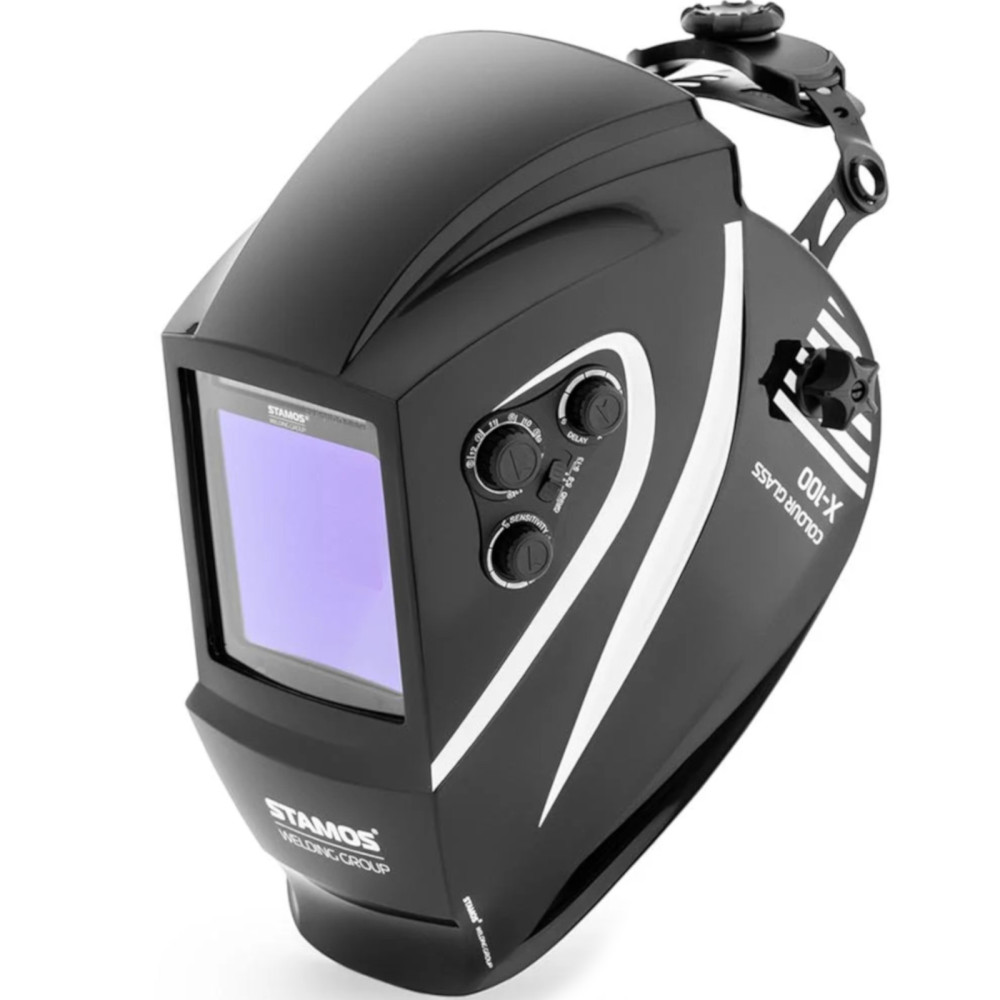 Máscara automática de soldagem de máscara com vidro x-100 colorido