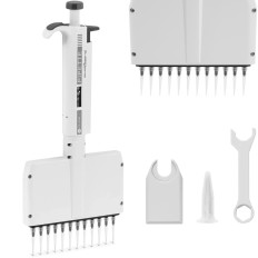 Laboratorinė pipete 12 rankų kanalas 0.005-0.01 ml