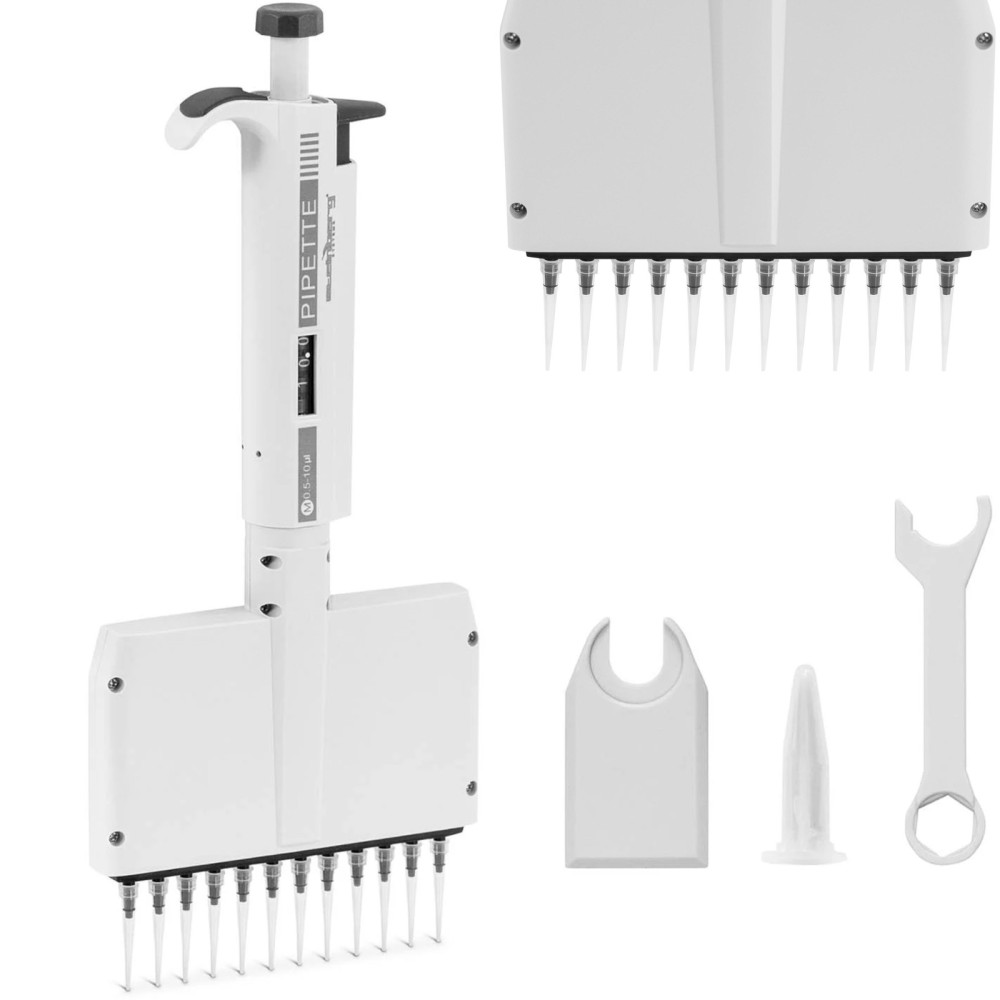 Laboratórium pipette 12 Ručný kanál 0.005-0.01 ml