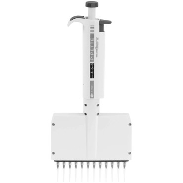 Laboratorinė pipete 12 rankų kanalas 0.005-0.01 ml