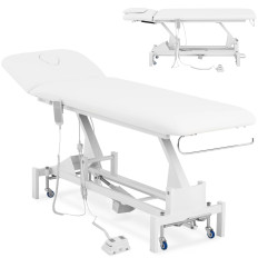 Lit Table cosmétique pour massage électrique 1 moteur 200 kg Lille - Blanc