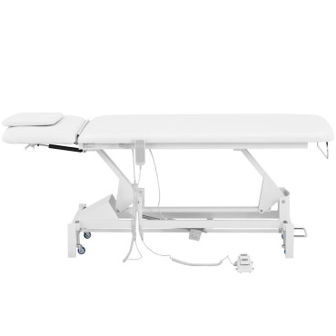 Mesa cosmética de cama para massagem elétrica 1 motor 200 kg lille - branco