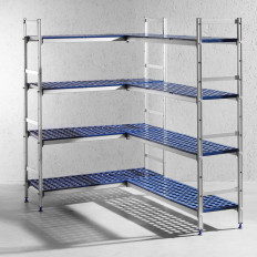 Nyitott raktár élelmiszerszélességhez 128cm magas. 168.5cm - Hendi 812273