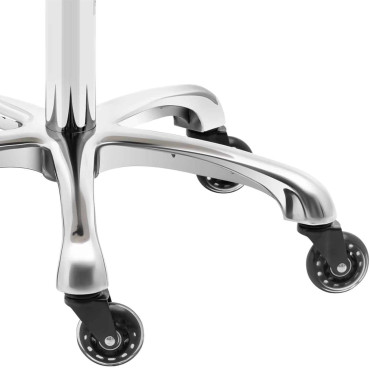 Stolička Stool Cosmetic HKL s operadlom na kolesách do 150 kg Wells Pistachio