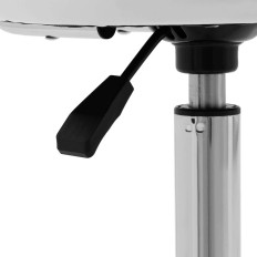 Stoelkruk Cosmetische Hoker met rugleuning op wielen tot 150 kg Ascona White