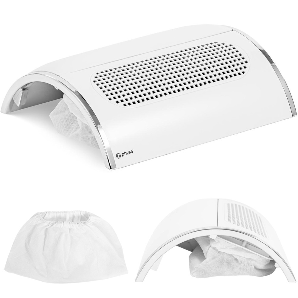 Absorbeur de poussière cosmétique 3 ventilateurs 40 W - Blanc