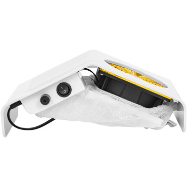 Amortecedor de poeira cosmética 1 fã 40 w - branco