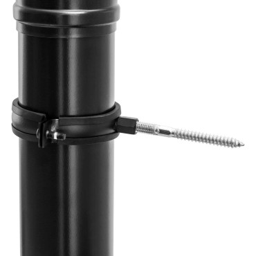 Dūmų vamzdžių komplektas anglies plieno granulių viryklei. 80 mm