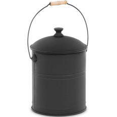 Ämber metall tuha kaanega ja käepide 14 l