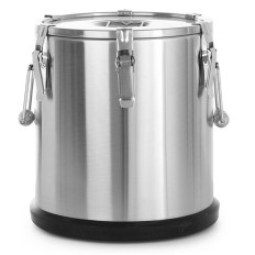 Thermal container Steel thermos for transporting food 15L - Hendi 710111