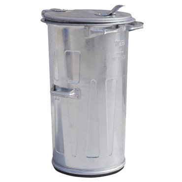 Metal waste basket made of...