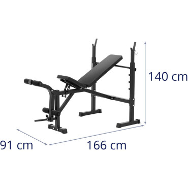 Bench Training Bench pod činkom nastaviteľný až 100 kg Bench Training Bench pod činkom nastaviteľný až 100 kg