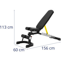 Bench che raggiunge la panca regolabile per esercizi fino a 150 kg