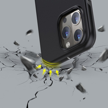 Caso para iPhone 13 Pro Max MFM Caso Anti-Drop Preto