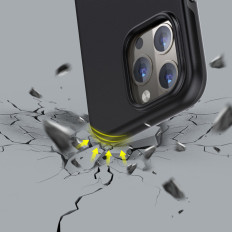 Case voor iPhone 13 Pro Max MFM Anti-Drop Case Black