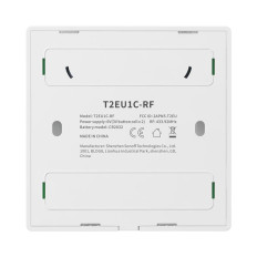Touche tactile à deux canaux Bouton de commutateur WIFI sur une télécommande 433 MHz Blanc T2EU2C-RF