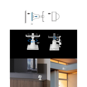 Suporte de suporte auto-adesivo para o sensor de movimento de Zigbee