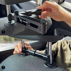 Titular de encosto de tablet ou telefone preto