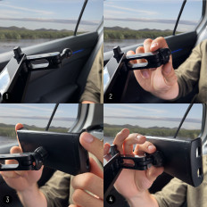Tablet Nackstödshållare eller svart telefon