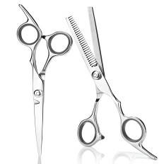 Um conjunto de ferramentas de cabeleireiro para uma barba em um caso de uma crista de stripper de clipes - 7 el.