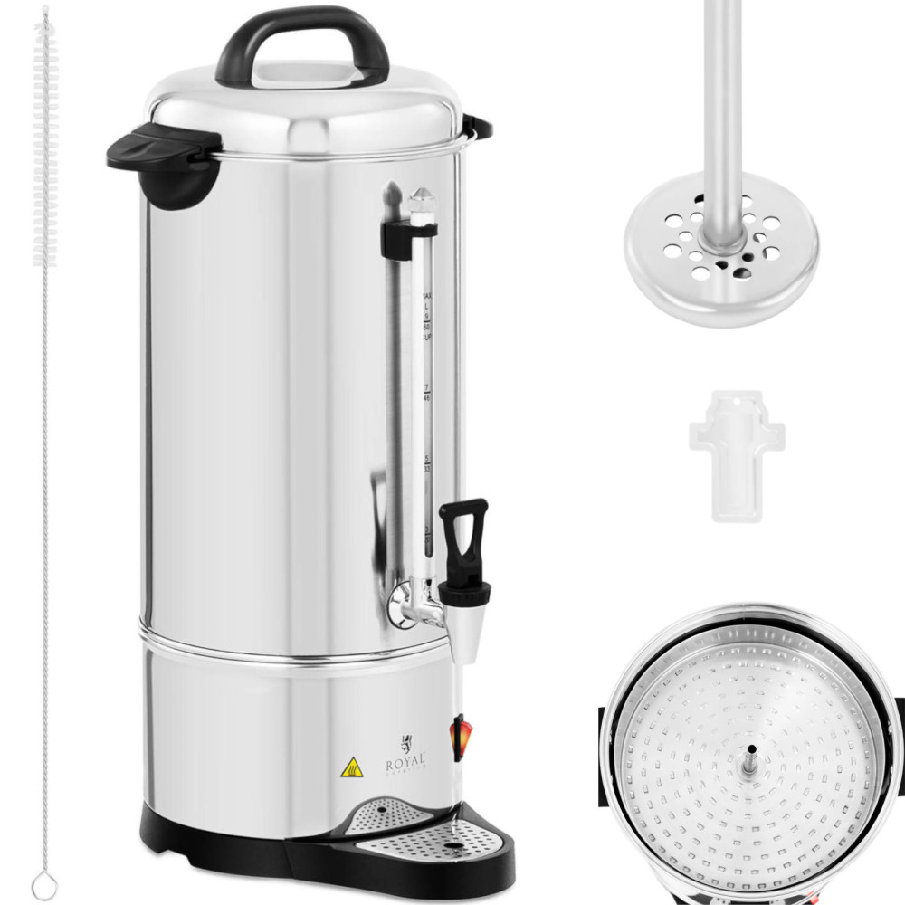 Brewer de chá de chá com uma tacha e uma bandeja de gotejamento 1200 W 9 L Brewer de chá de chá com uma tacha e uma bandeja de gotejamento 1200 W 9 L