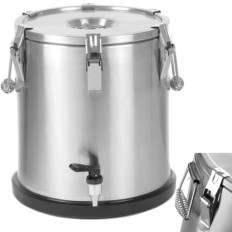 Thermal container Steel thermos with a 20L food transport tap - Hendi 710227