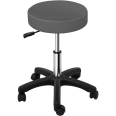 Rotary Cosmetic Stool on wheels Physa AVERSA - Gray
