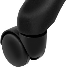 Sgabello cosmetico rotante sulle ruote Physa Aversa - Grigio