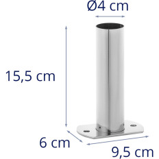 Een ankerkraag voor het monteren van de poolladder - 2 stuks.