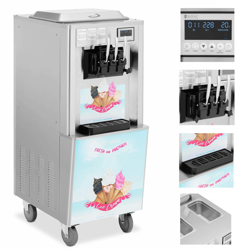 Máquina para la máquina de helado italiano 2140 en 33 l / h - 3 sabores