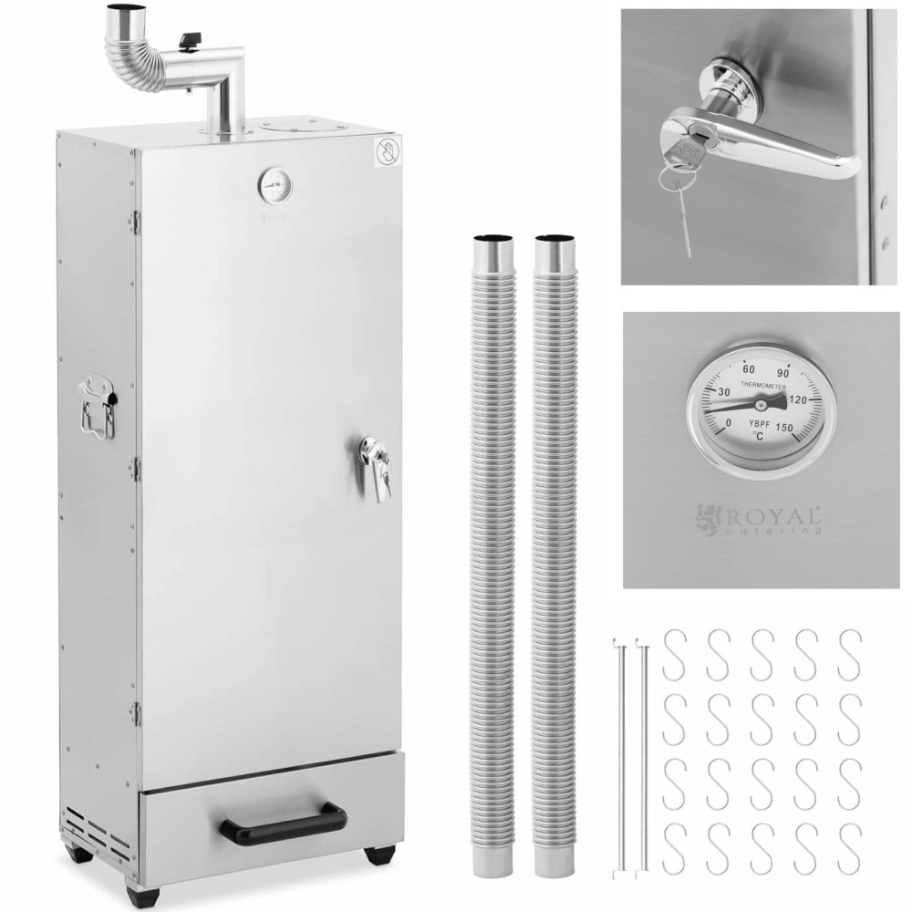 Fumar assado assado 6 grelhas 20 ganchos 113 l