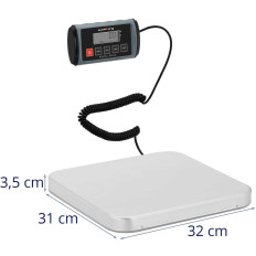 LCD Poštna teža 31 x 32 cm 100 kg / 0,05 kg