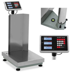 Lagringsplattformskala med ryggstöd 40 x 50 cm LCD 150 kg / 0,01 kg